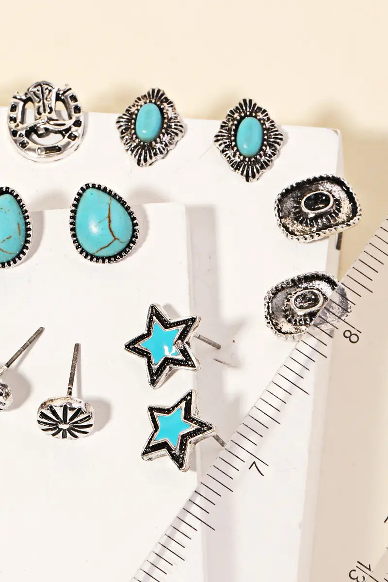 Western stud clearance earrings